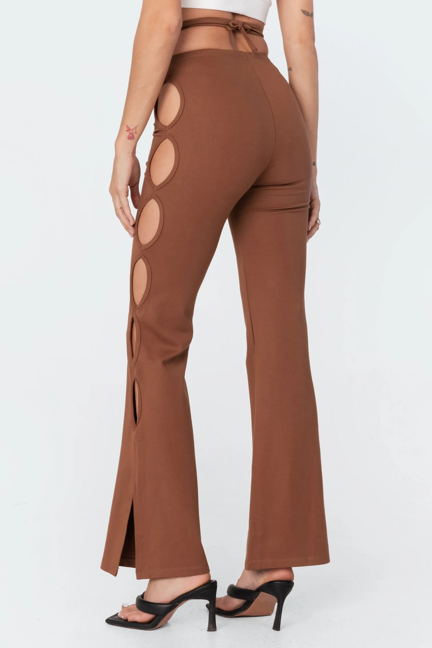 Adina Cut-Out Flared Pants