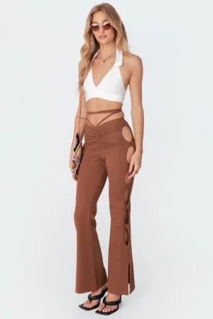 Adina Cut-Out Flared Pants