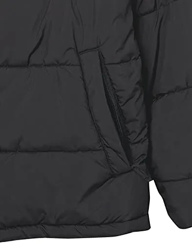 Amazon Essentials Men's Heavyweight Hooded Puffer Coat, Black, Large