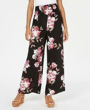 American Rag Juniors Floral Wide-Leg Pants, - Floral Size Large