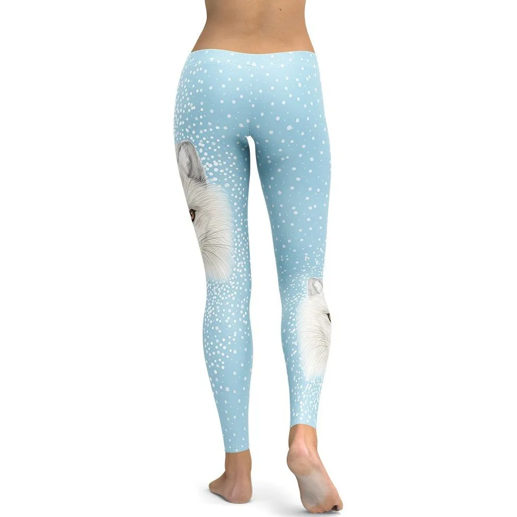 Arctic Fox Dog Leggings