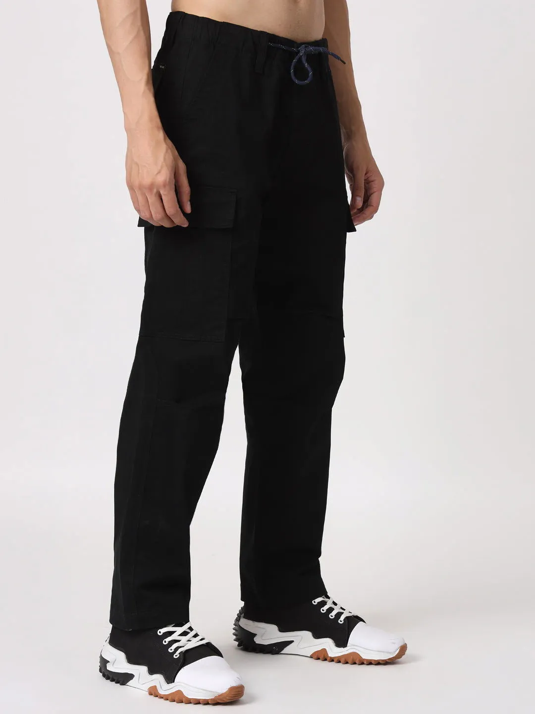 Black baggy cargo