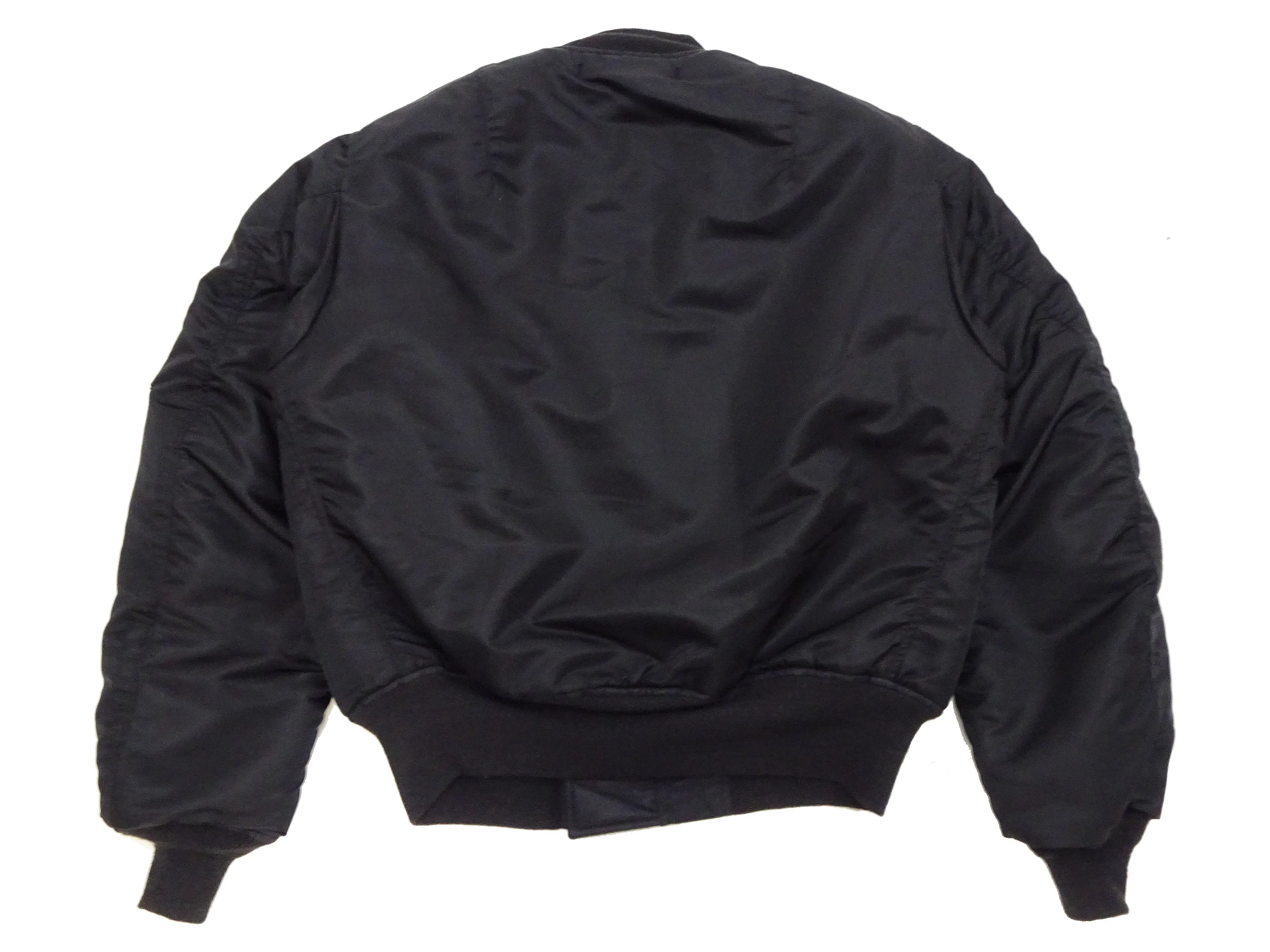 Buzz Rickson Black MA-1 Flight Jacket Men's William Gibson Collection Albert Turner MA1 Bomber Jacket BR15414 No-Stencil