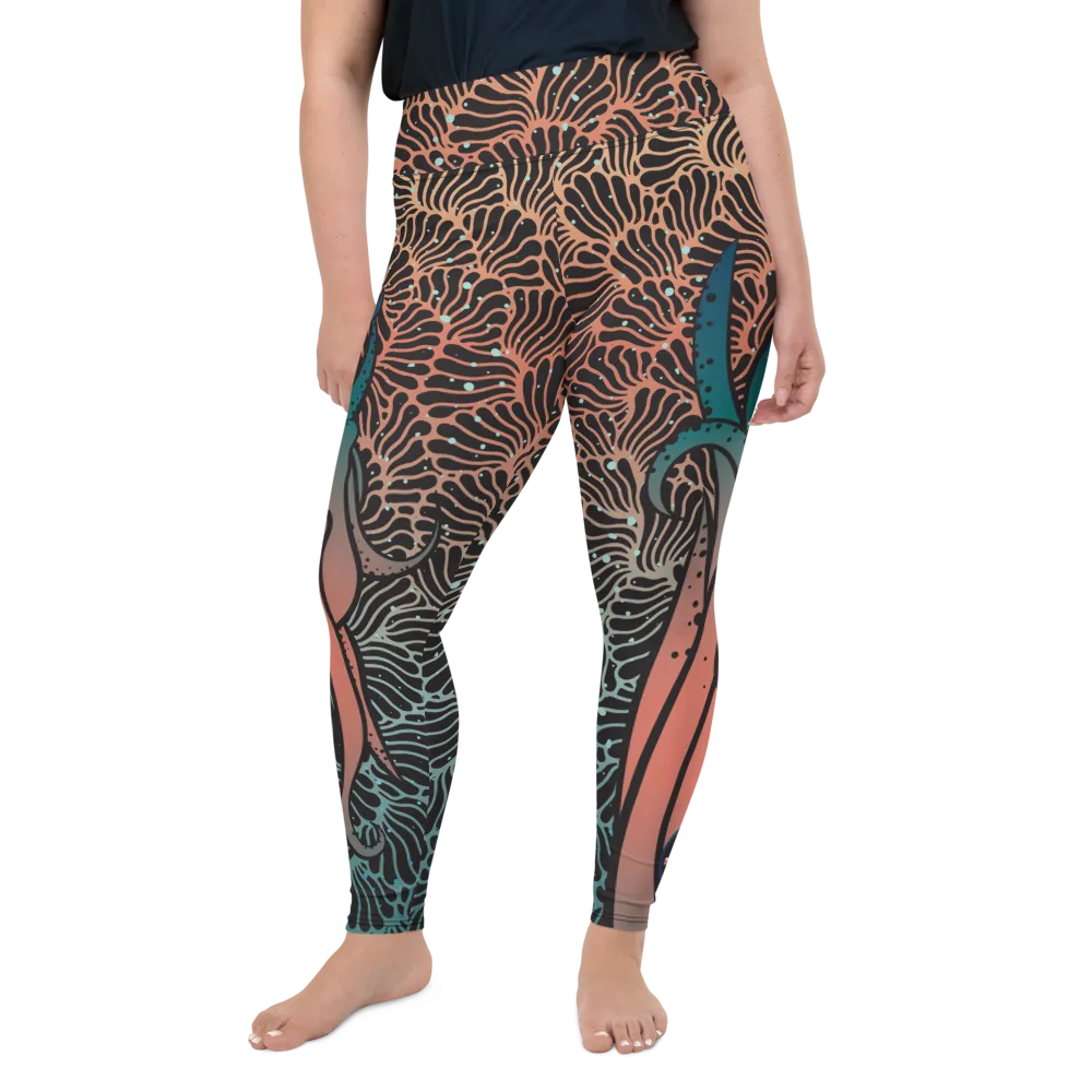 Camouflage Octopus Leggings Plus Size (Warehouse)