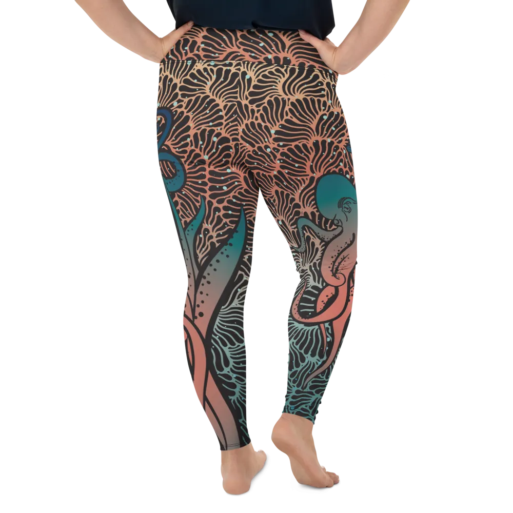 Camouflage Octopus Leggings Plus Size (Warehouse)