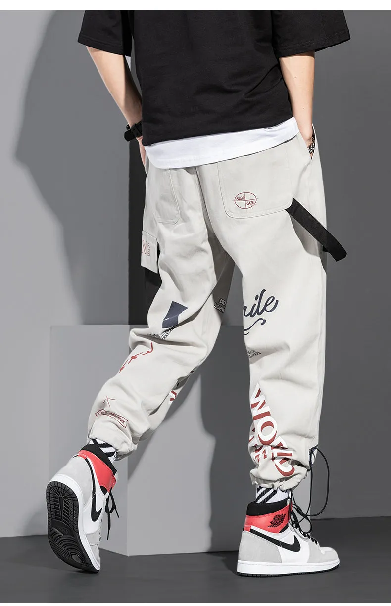 Cargo Pants Long Loose Trendy Sport Plus Size Ankle-Length Pants