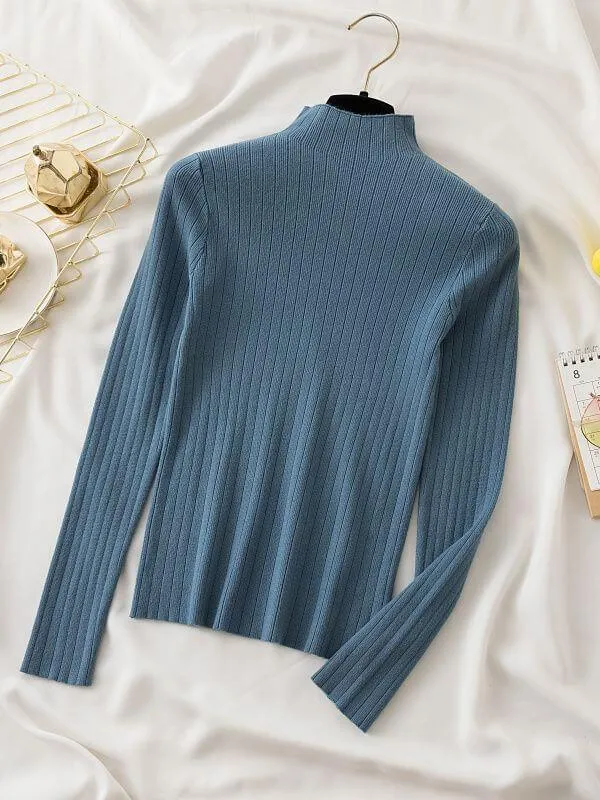 Charming Turtleneck Knitwear