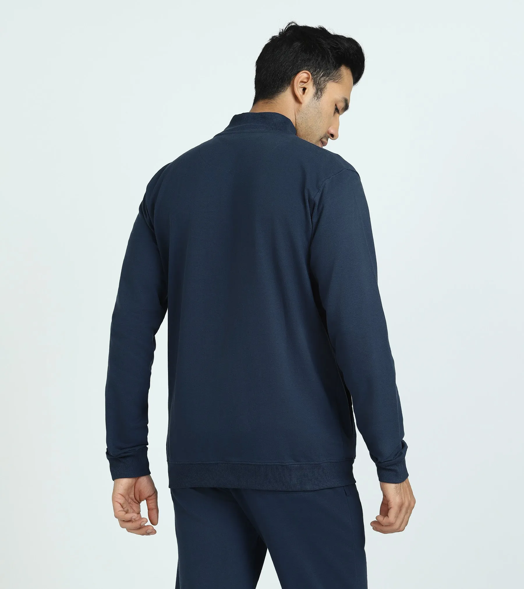 Cruze French Terry Cotton Zip Ups Opal Blue