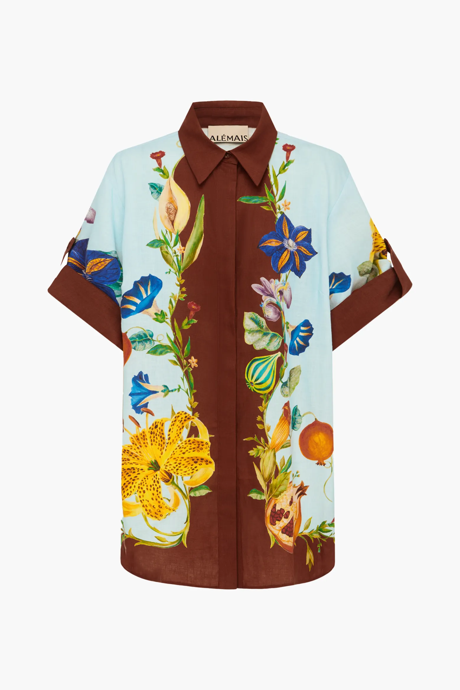 DAHLIA FLORAL LINEN SHIRT