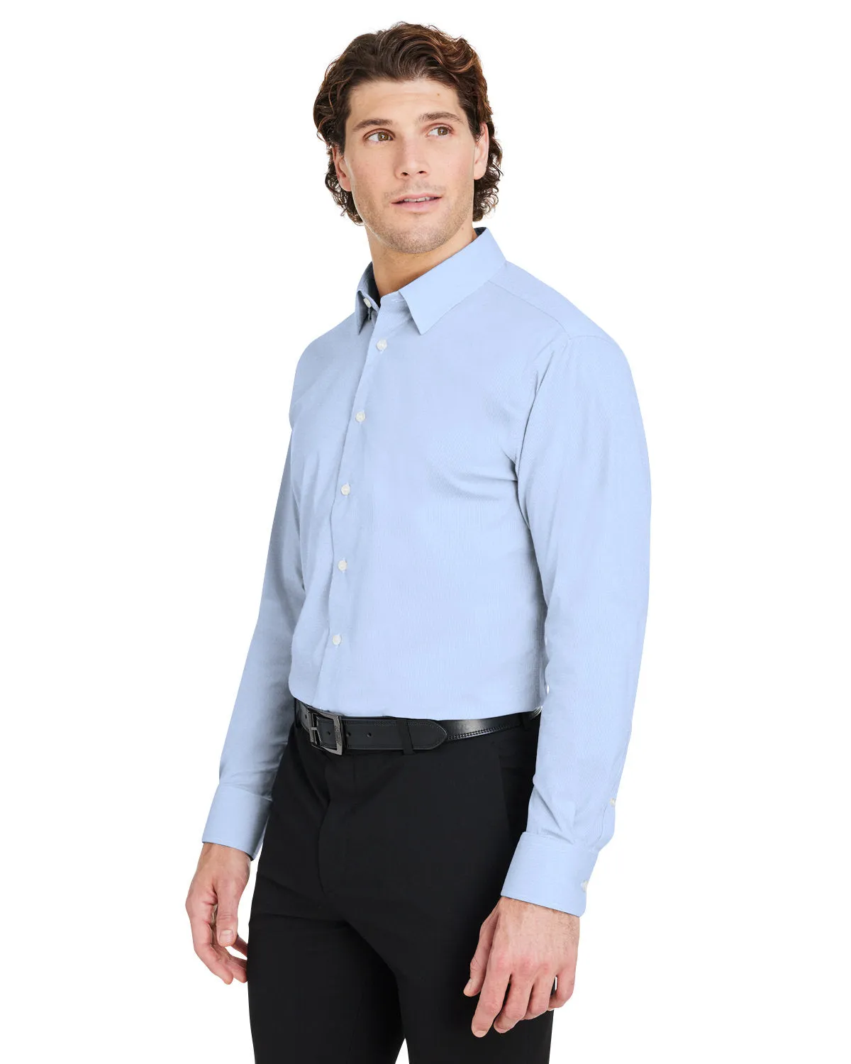 Devon & Jones CrownLux Performance Men's Microstripe Shirt