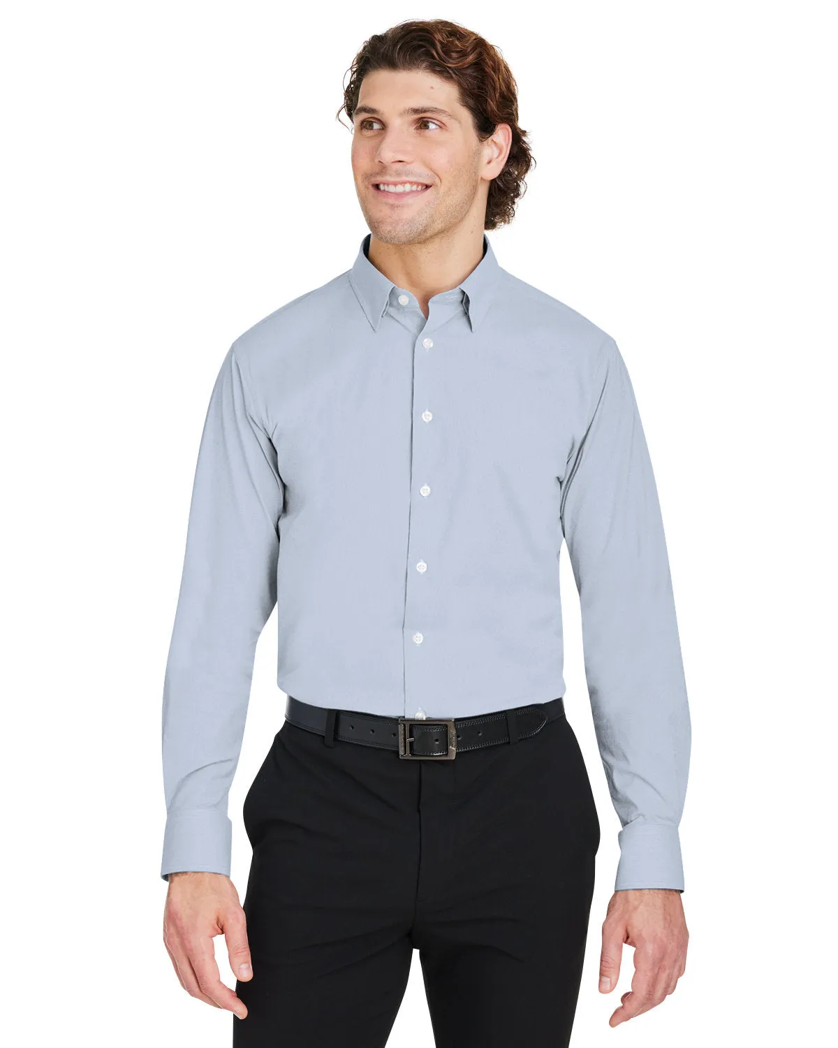 Devon & Jones CrownLux Performance Men's Microstripe Shirt