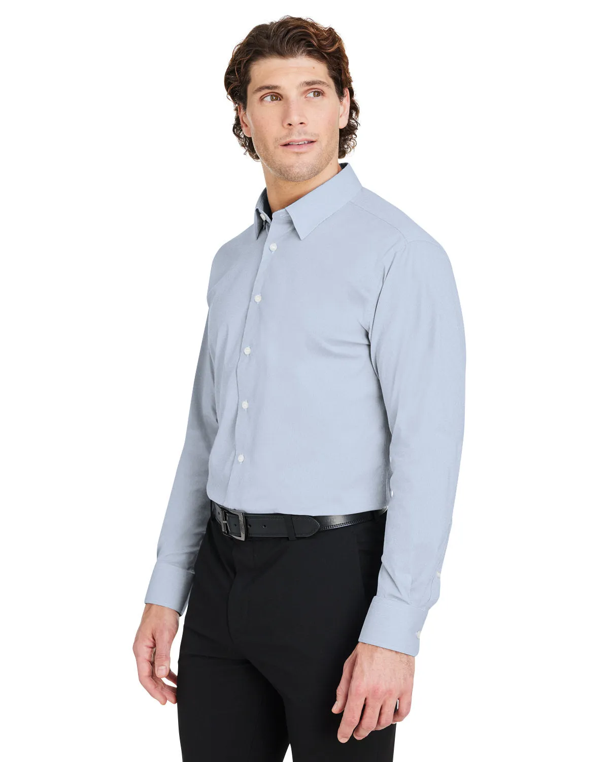 Devon & Jones CrownLux Performance Men's Microstripe Shirt