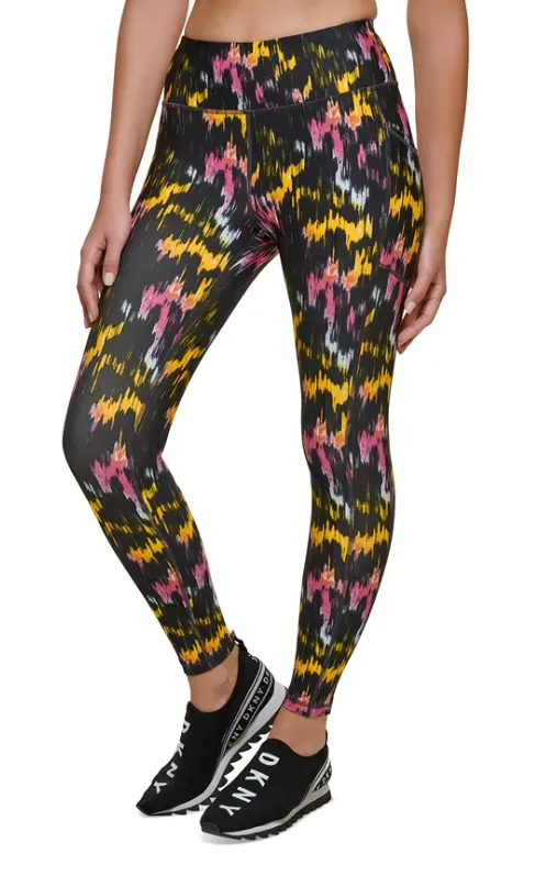 DKNY Sport Printed High-Waist 7/8 Leggings