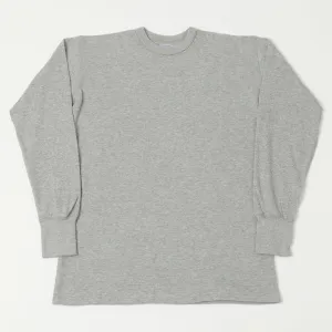 Dubbleworks L/S Thermal Crew Tee - Heather Grey