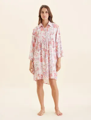 Ella Cozy Pleat Front Nightgown