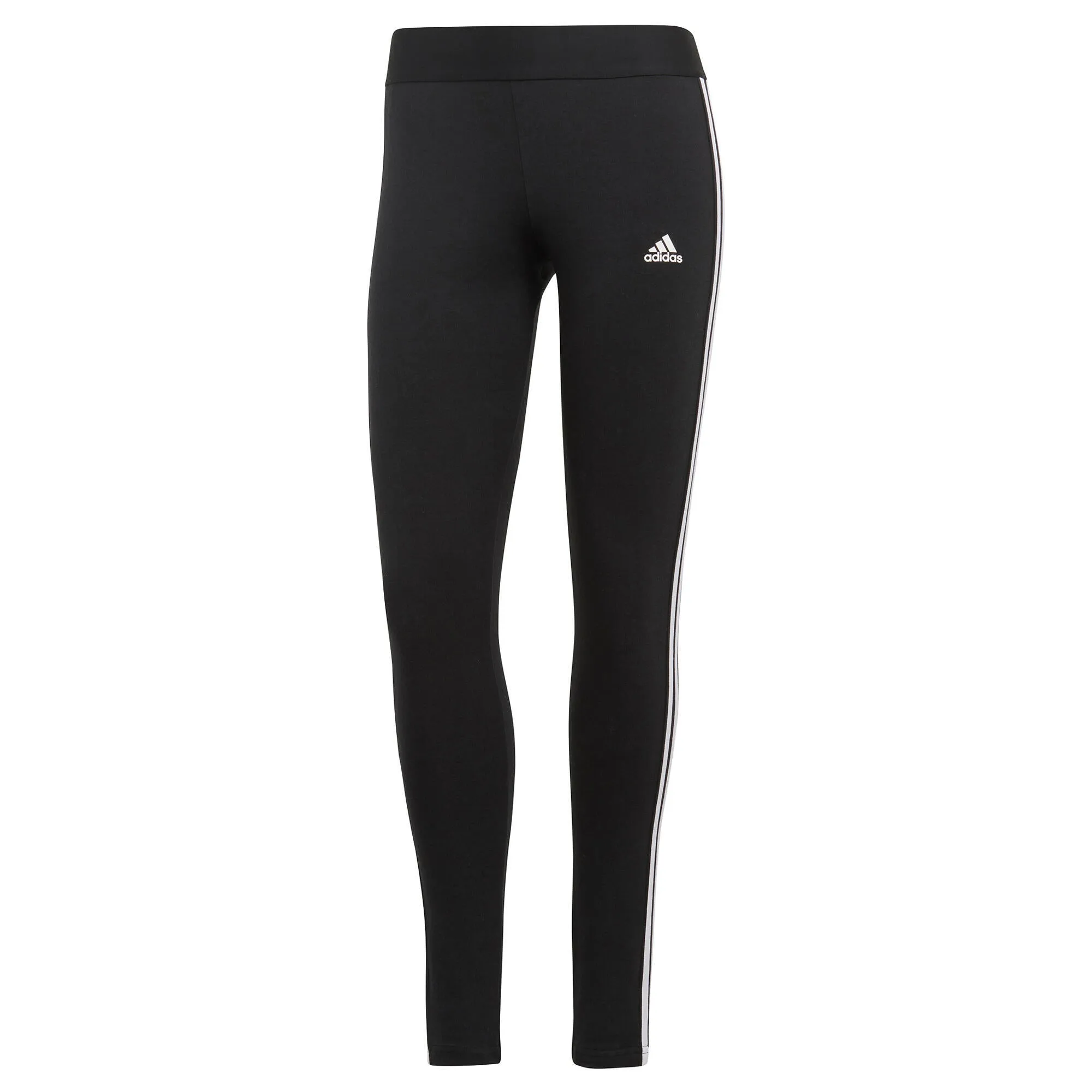 Fitness leggings 3 stripes for women black ADIDAS