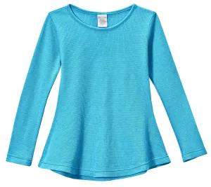 Girls Soft & Cozy Thermal Long Sleeve Tunic | Turquoise