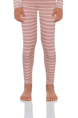 Girls Striped Thermal Bottoms