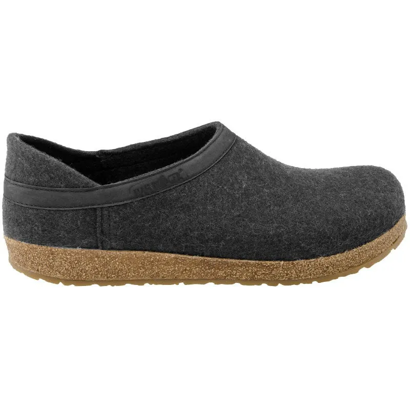 Grizzly Leather Heel | Wool | Charcoal