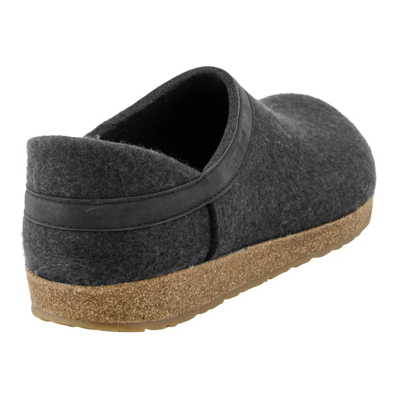 Grizzly Leather Heel | Wool | Charcoal