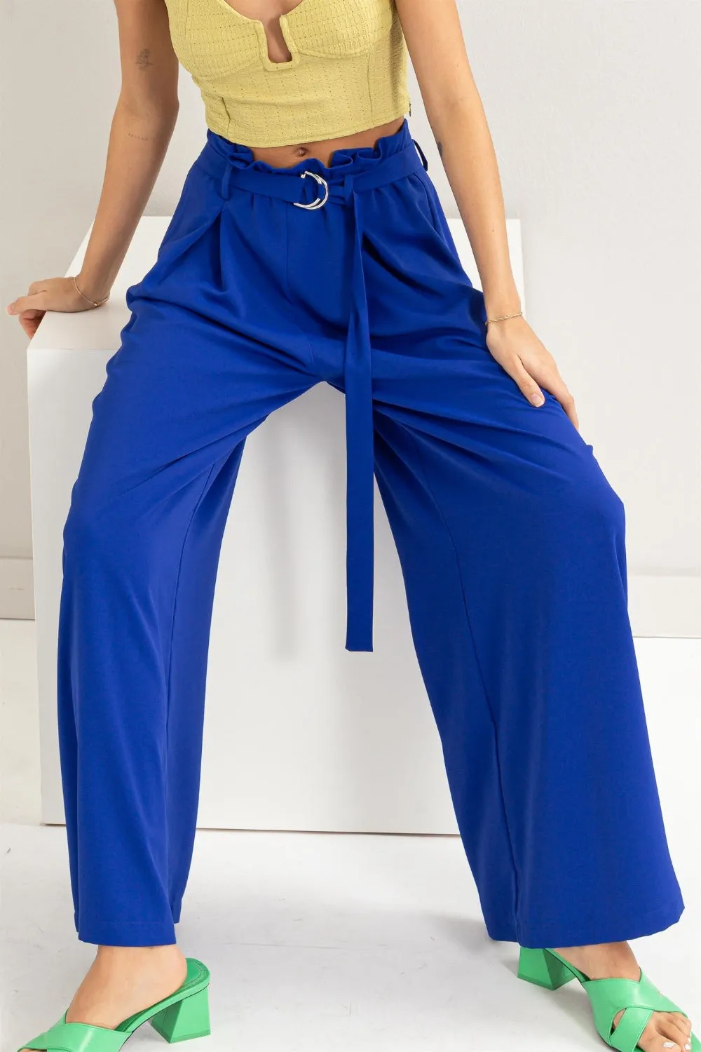 HYFVE Paperbag Waist Wide Leg Pants