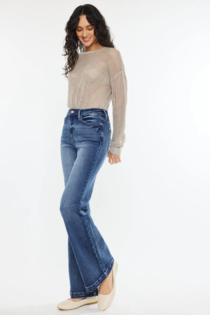 Kancan - Avonlea High Rise Wide Leg Flare Jeans - ESSENTIAL, KC20024