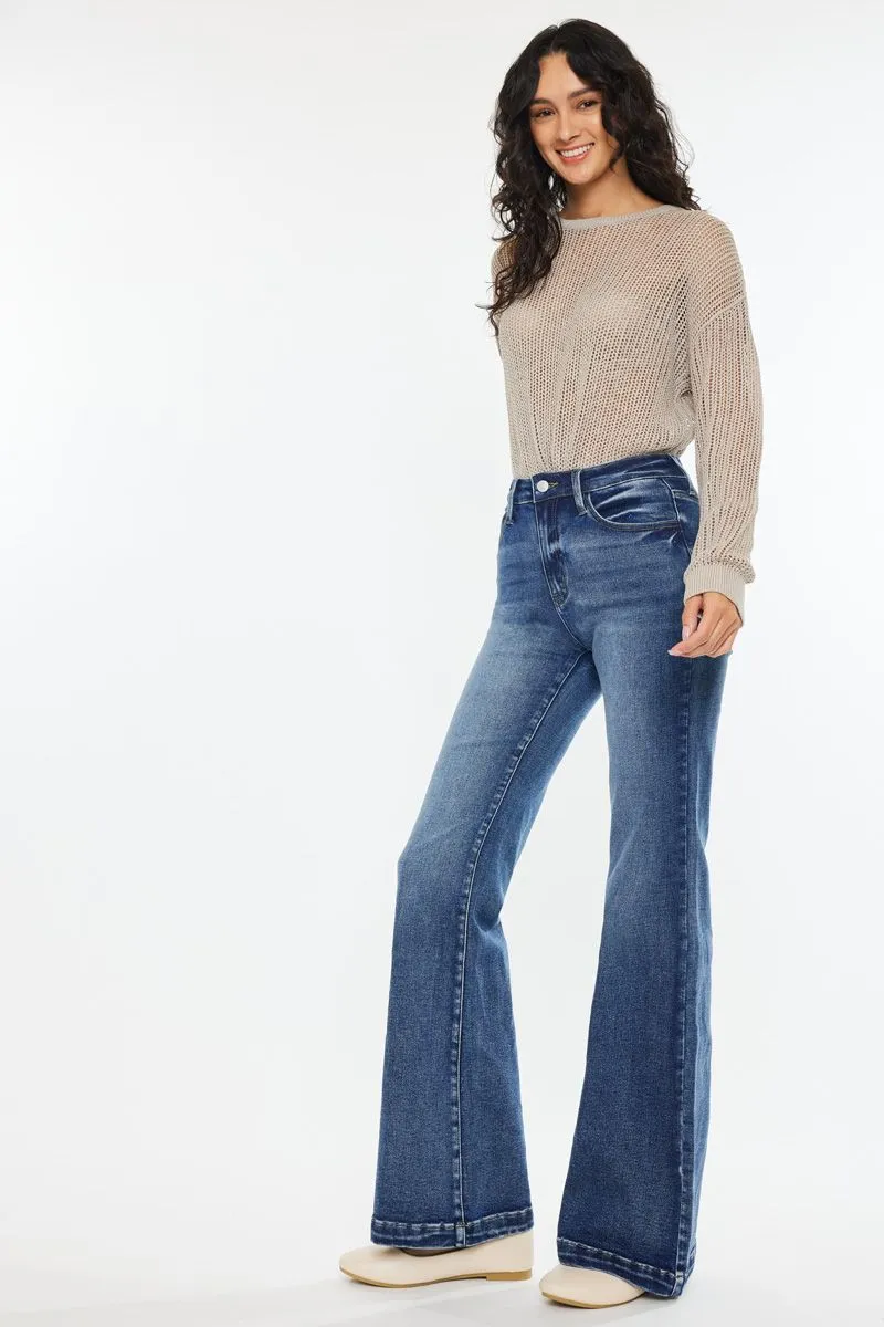 Kancan - Avonlea High Rise Wide Leg Flare Jeans - ESSENTIAL, KC20024