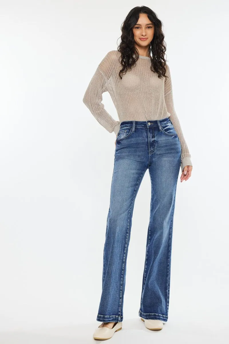 Kancan - Avonlea High Rise Wide Leg Flare Jeans - ESSENTIAL, KC20024