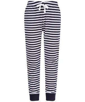 Kids cuffed lounge pants | Navy/White Stripes