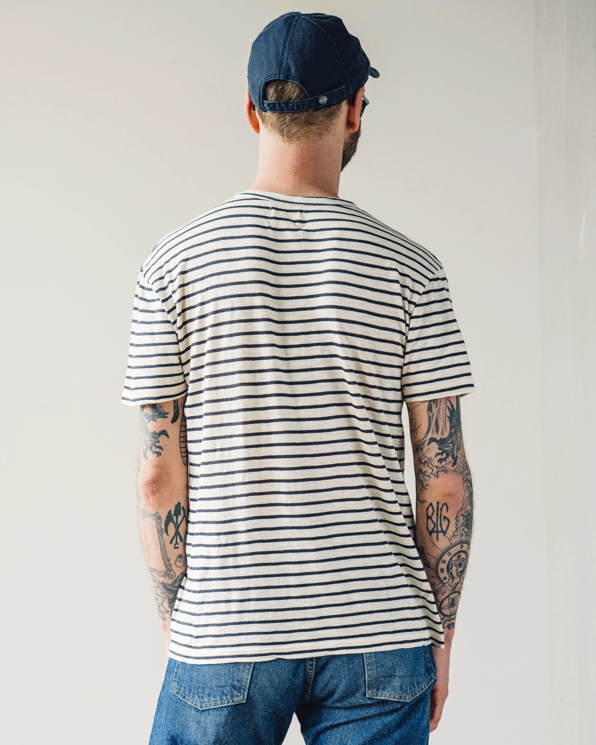 La Paz Guerreriro Tee, Navy Stripe