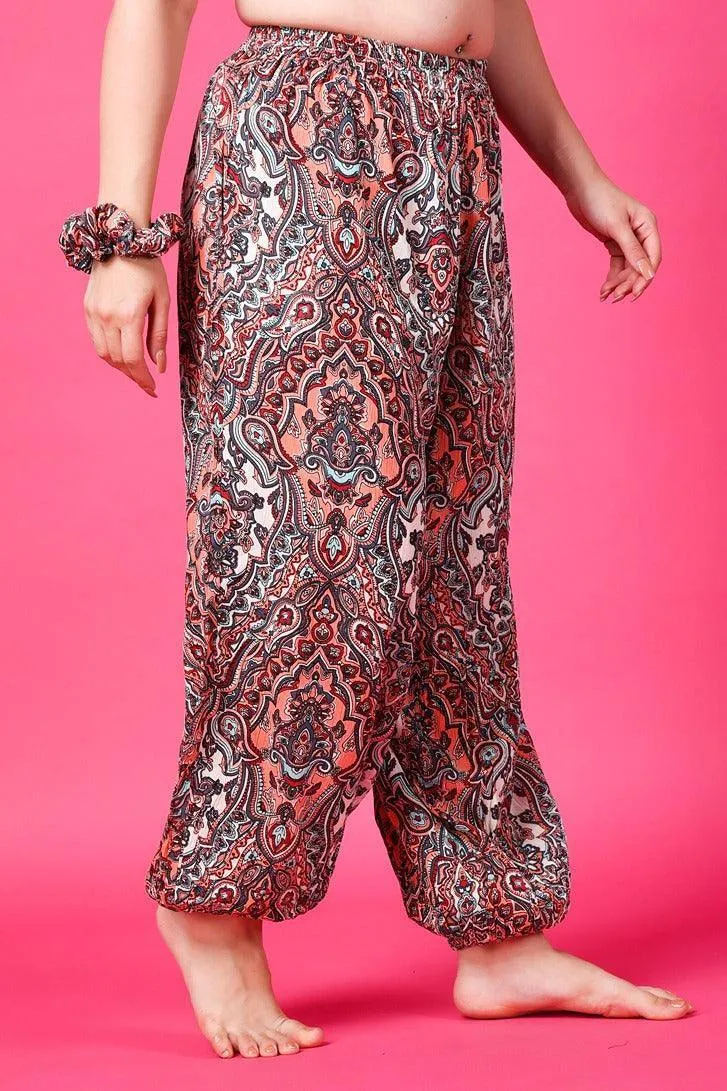 Multicolored Ethnic Printed Harem Pants