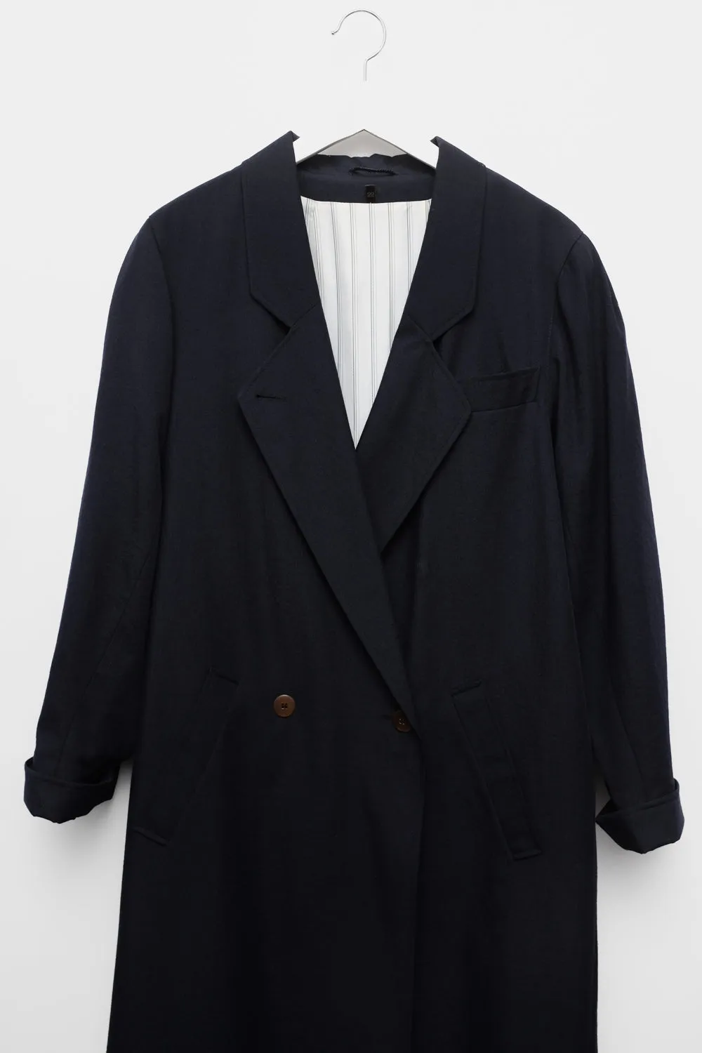 NIGHTBLUE WOOL VINTAGE TRENCH COAT