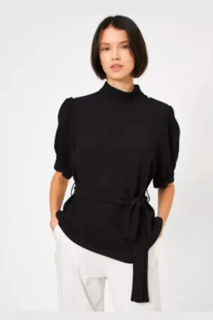 No Problem Elbow Length Sleeve Top