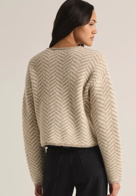 Noemi Herringbone Cardigan