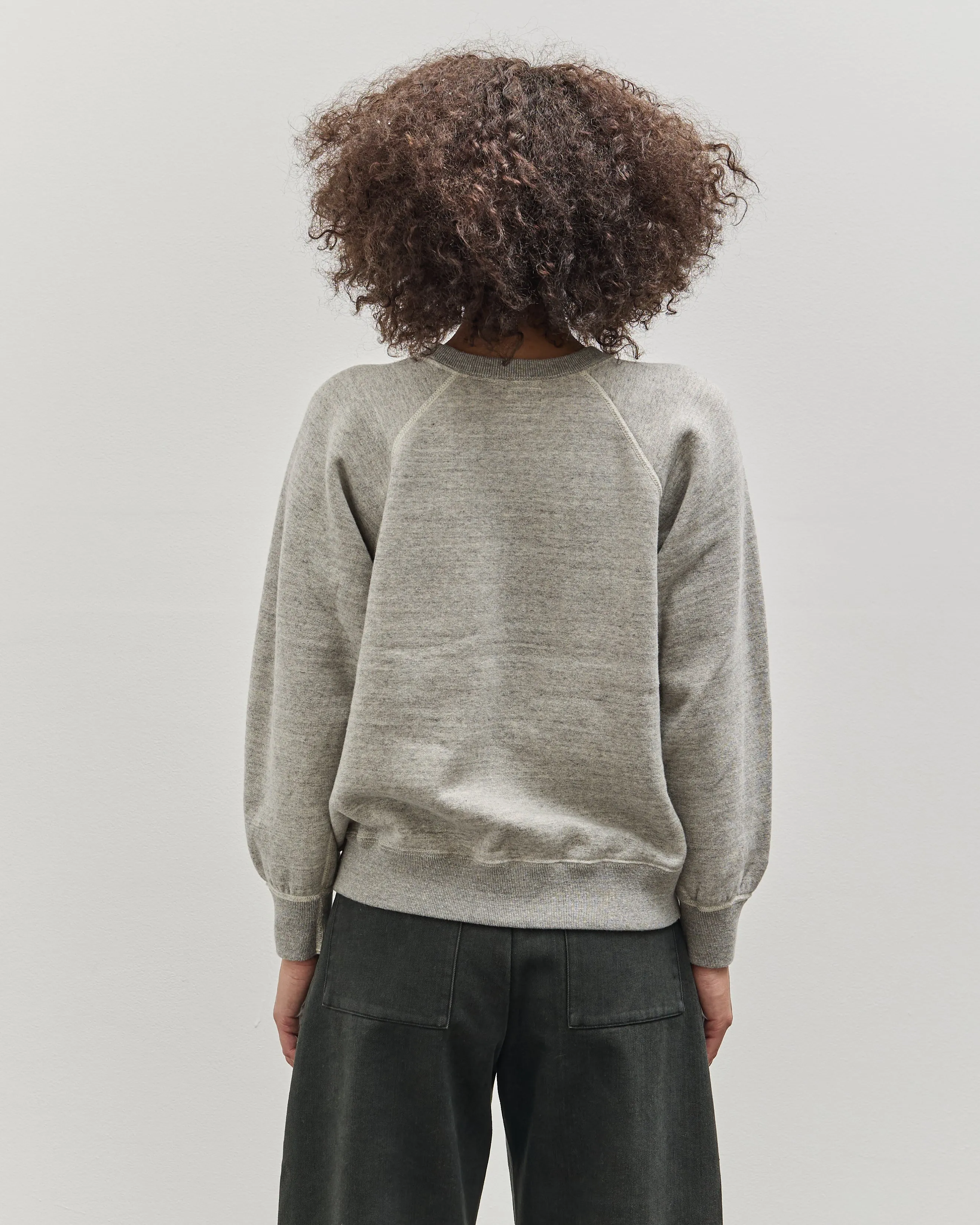 orSlow Crewneck Sweat Shirt, Heather Grey