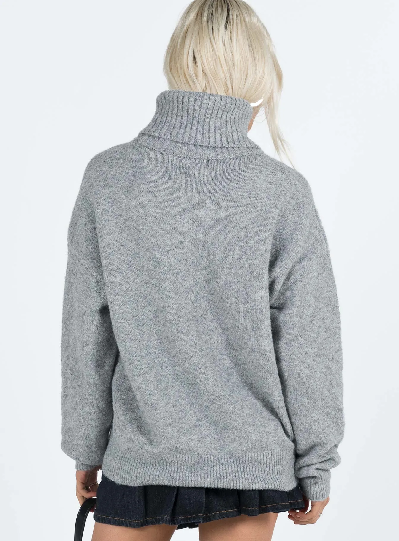 Oswin Turtleneck Jumper Grey