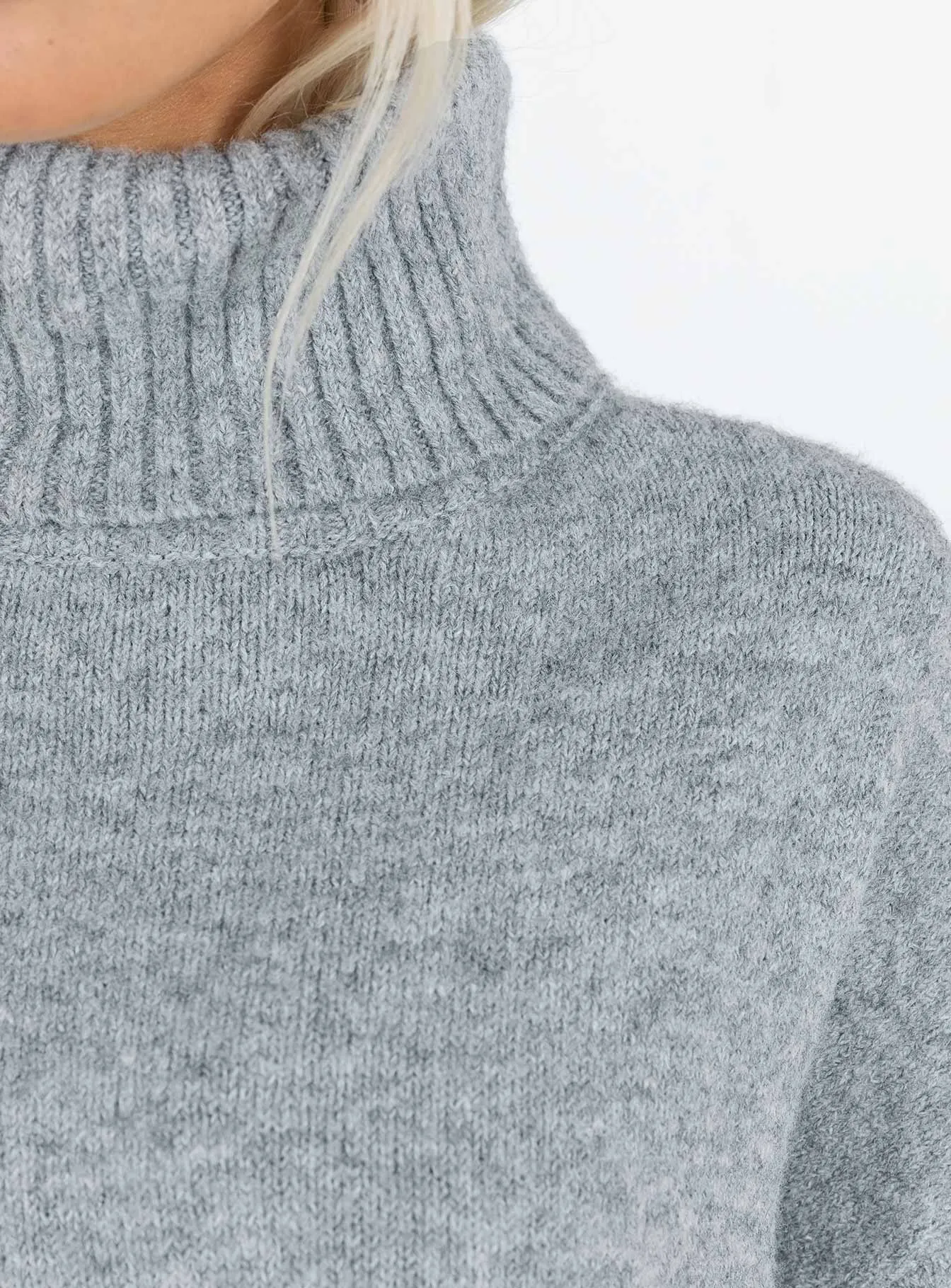 Oswin Turtleneck Jumper Grey