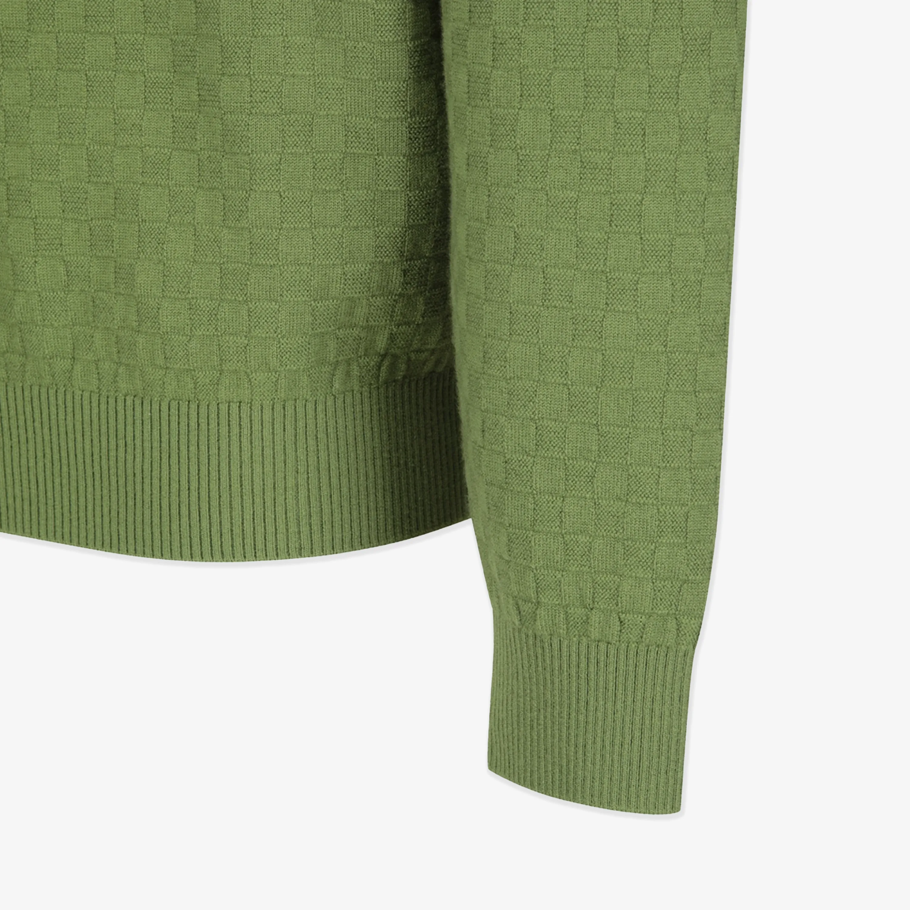 Pearly Gates Men's Long Sleeve Knit Shirt- Green