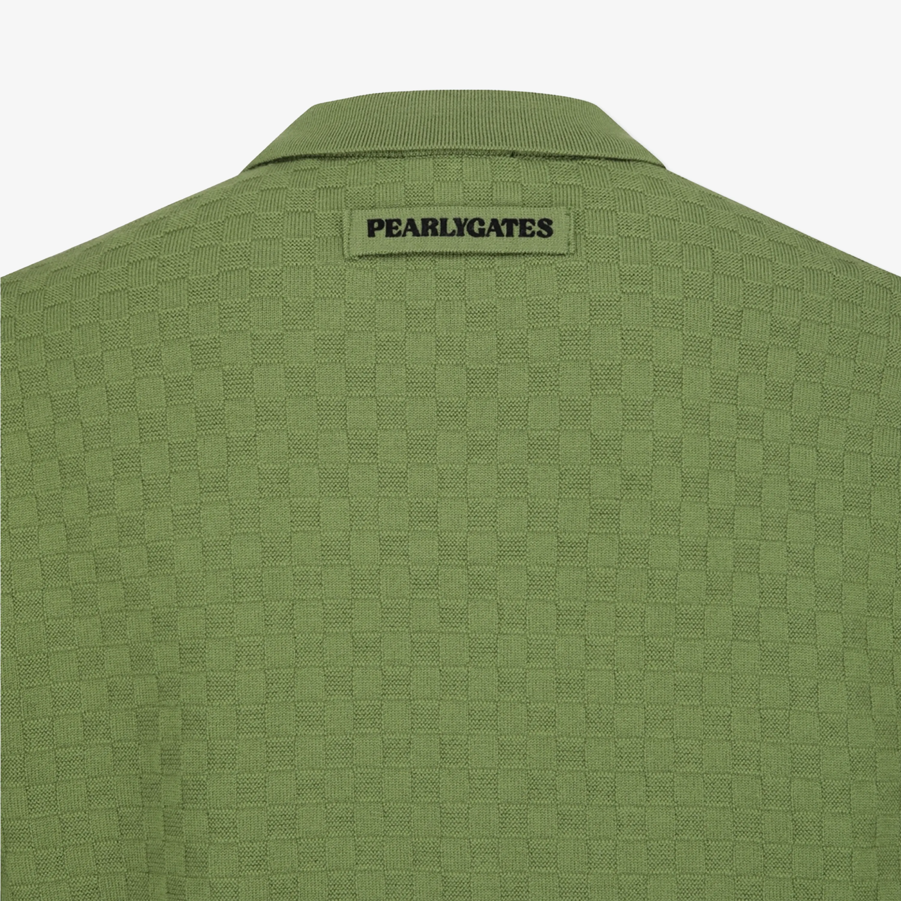 Pearly Gates Men's Long Sleeve Knit Shirt- Green