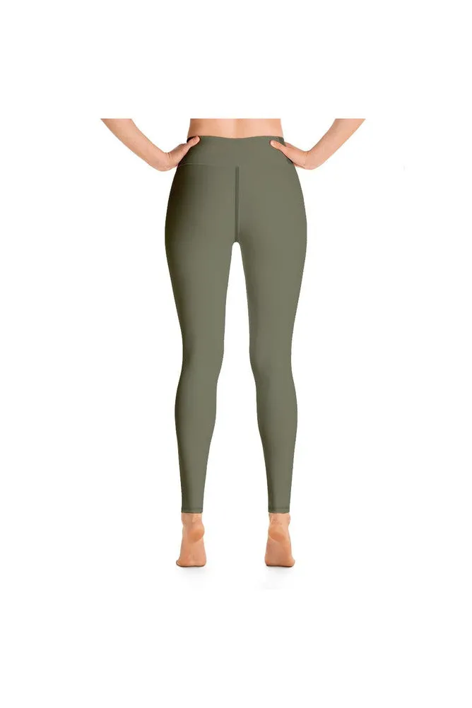 Pepper Stem Green Yoga Leggings