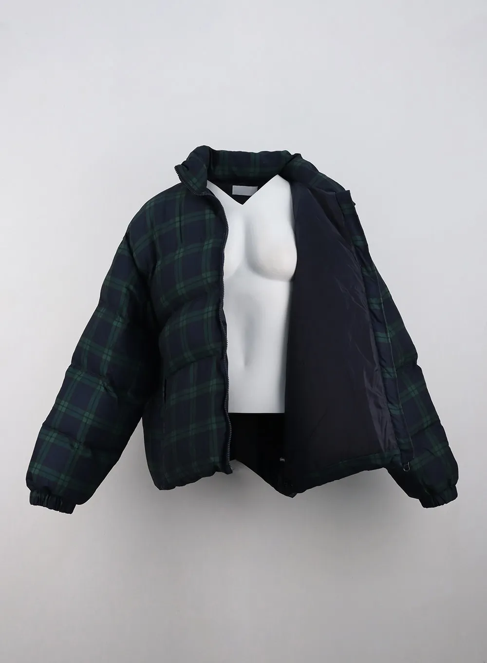 Plaid Oversized Puffer Jacket OD301