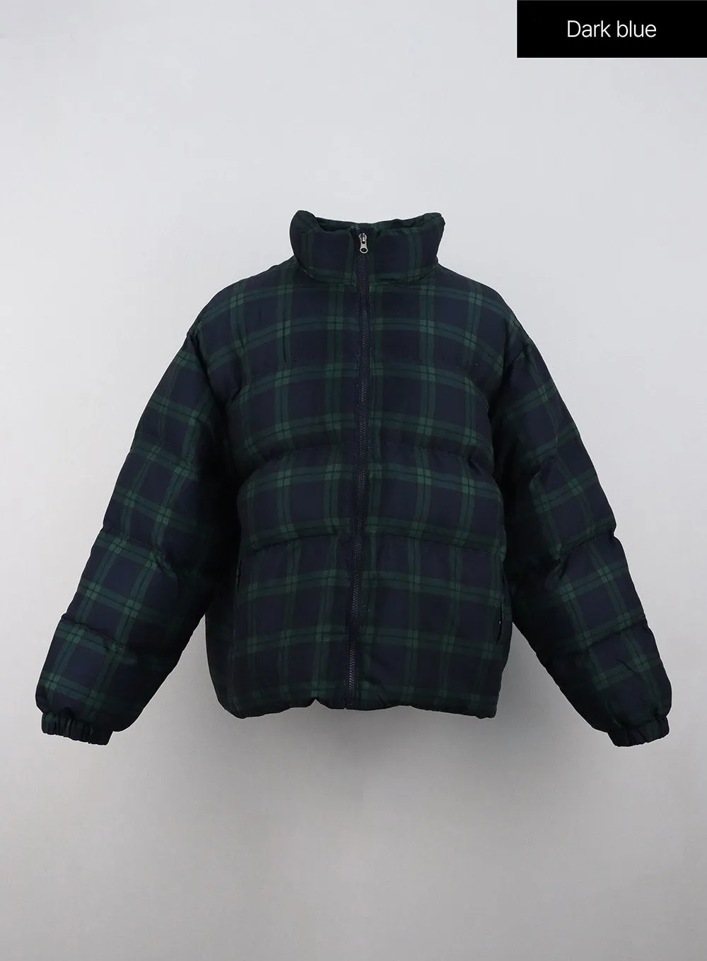 Plaid Oversized Puffer Jacket OD301