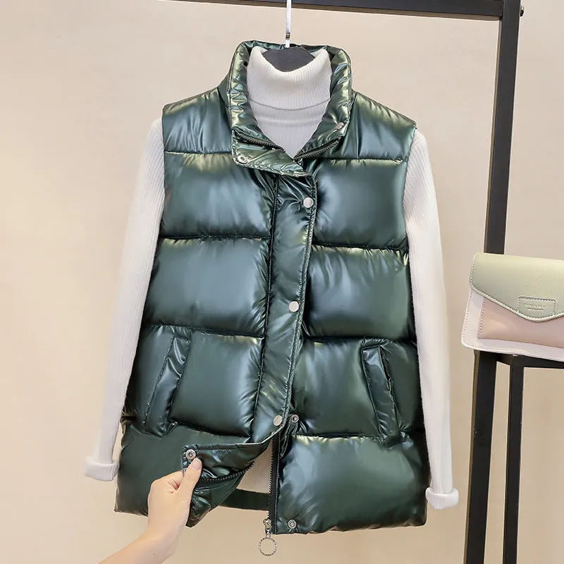 Pre Order:  Glossy Bright Puffer Vest