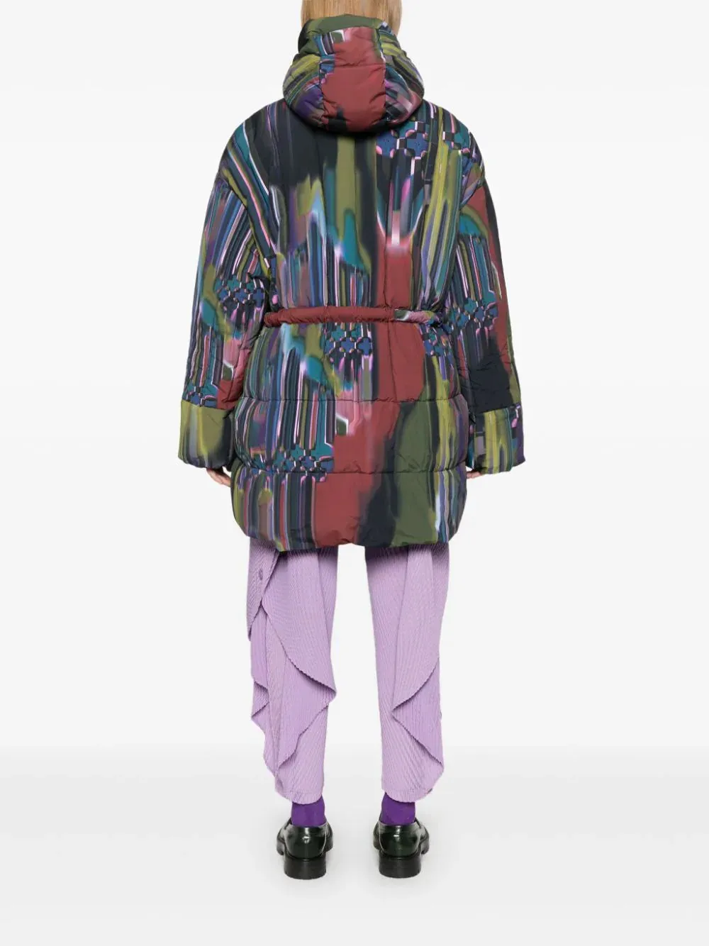 Puff Puffer Jacket - Dark Tetris Drips