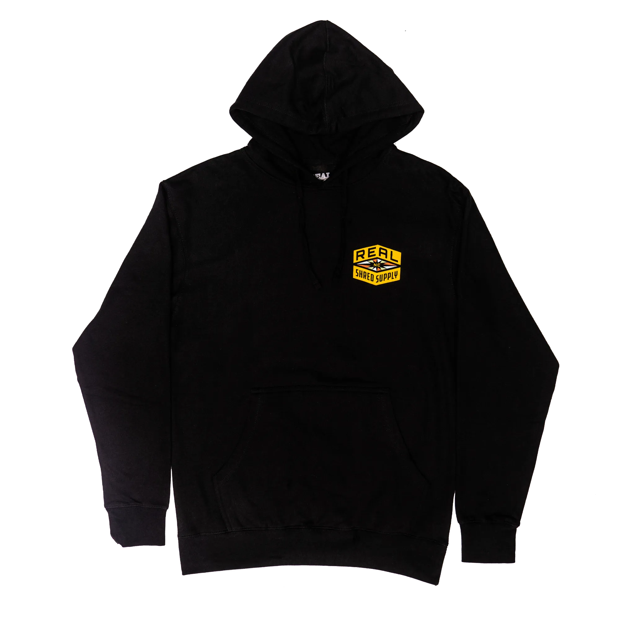 REAL Shred Supply Hooded Sweatshirt-Black