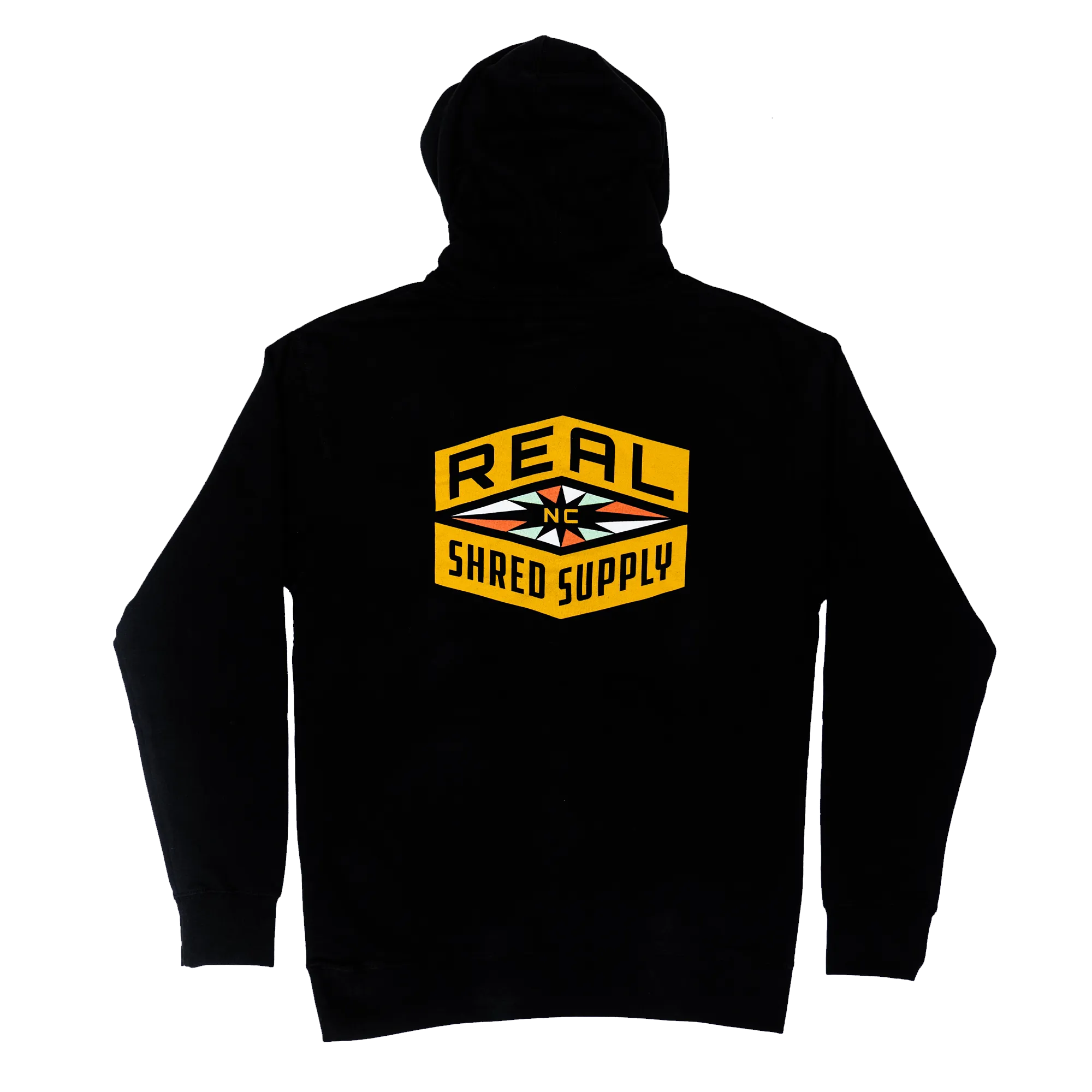 REAL Shred Supply Hooded Sweatshirt-Black