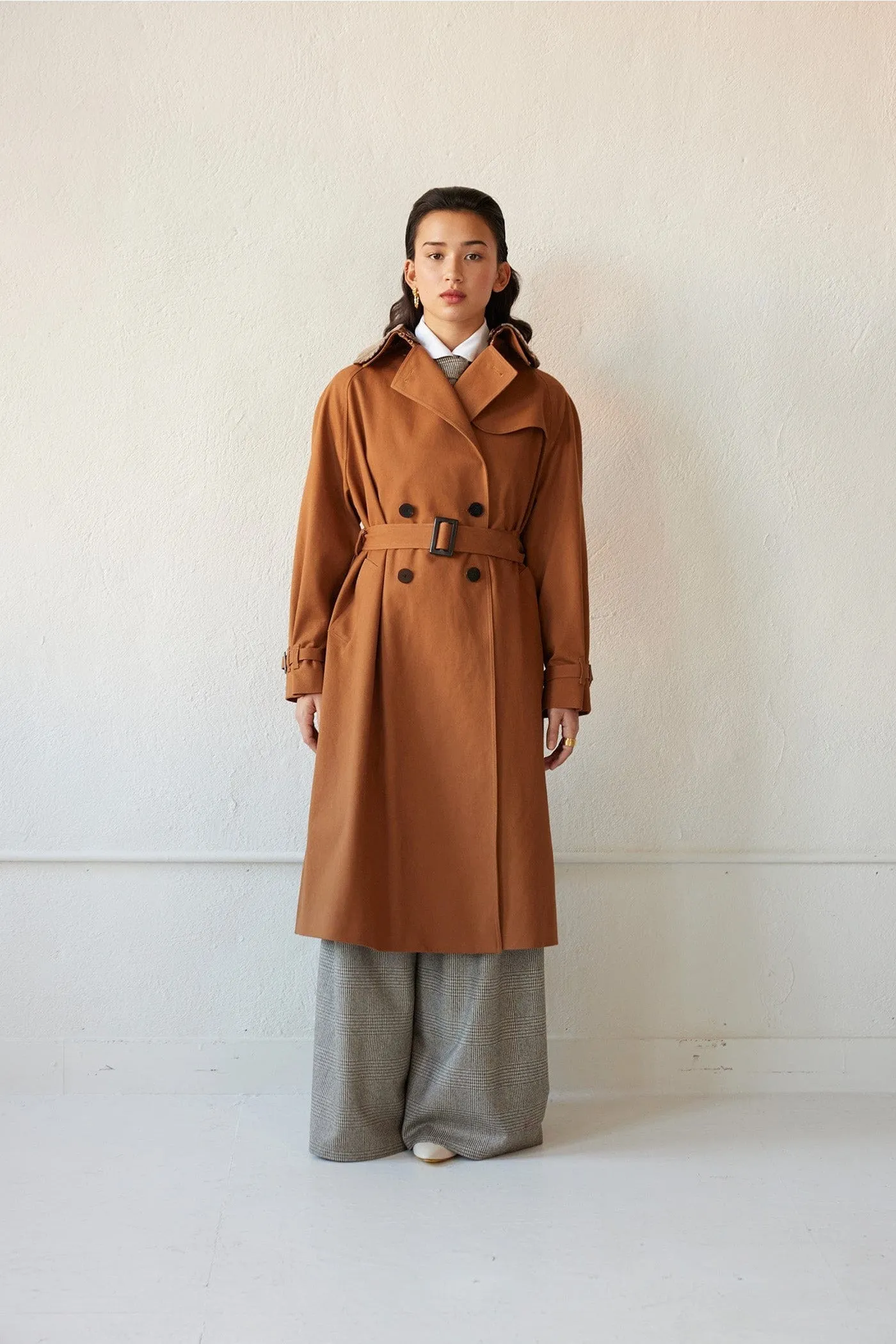 Regine Trench Coat in Cotton Twill