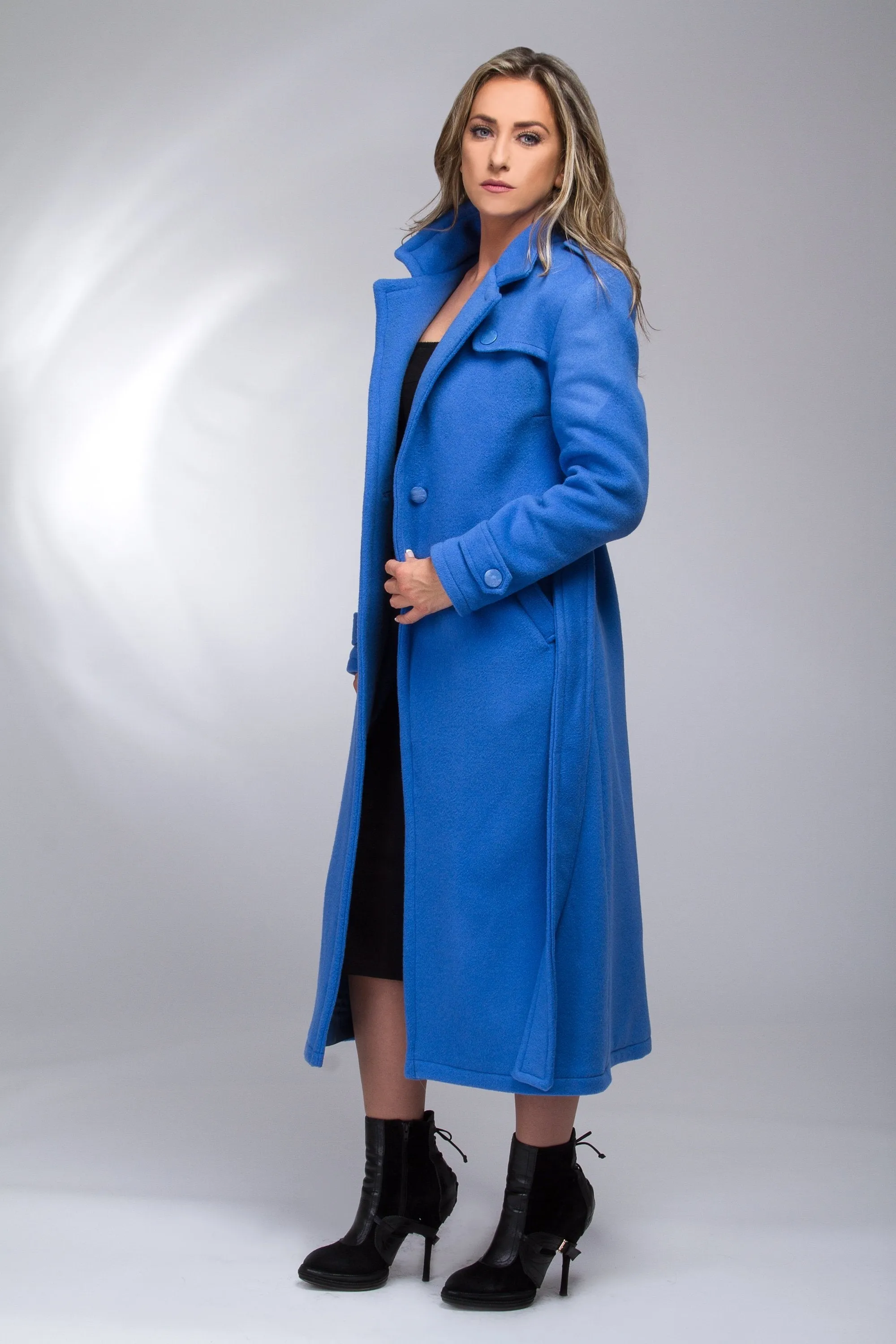 Royal Blue Trench Coat