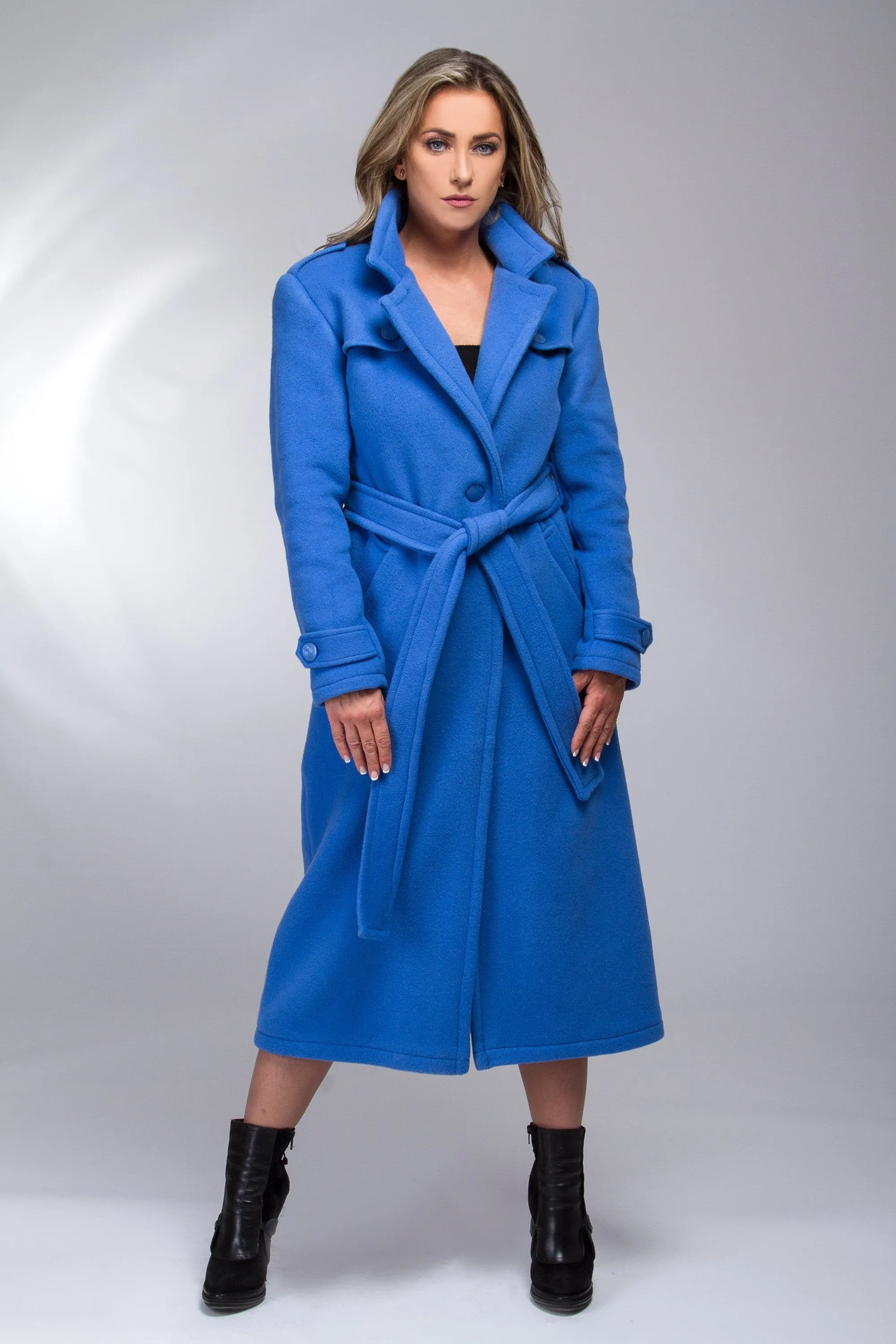 Royal Blue Trench Coat