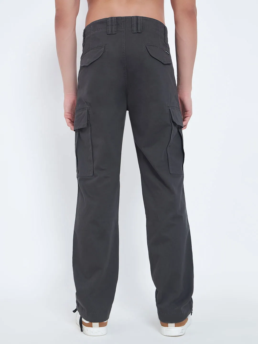 SAINTJONES-DARK GREY BAGGY CARGO